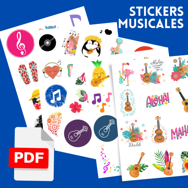 Stickers o pegatinas musicales